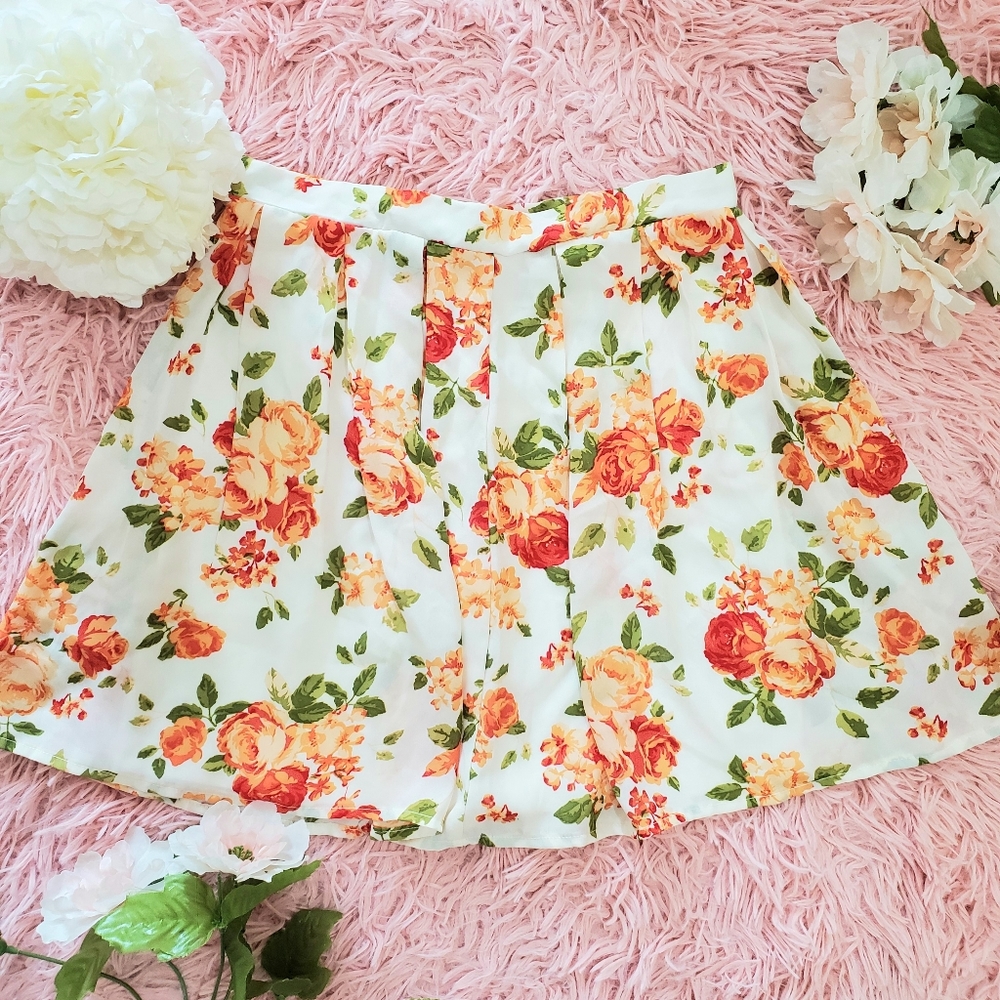 Flare flower skirt new!